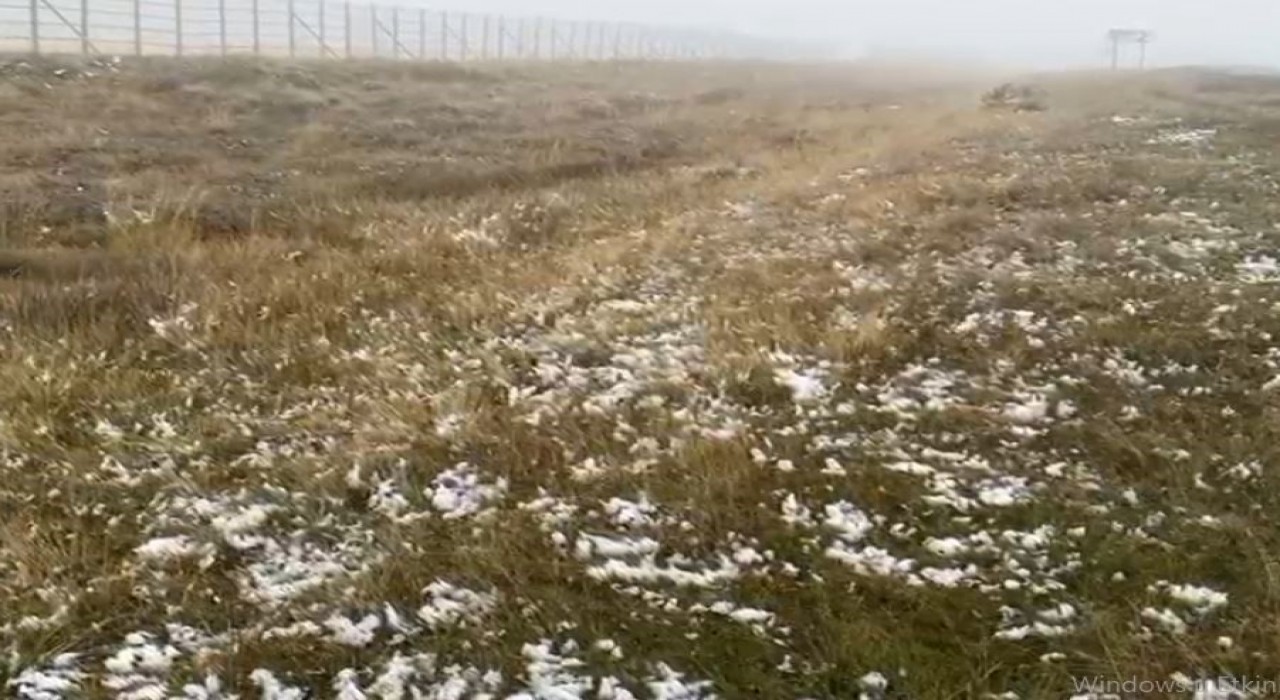 Ardahanın yüksek kesimlerinde kar yağışı etkili oldu