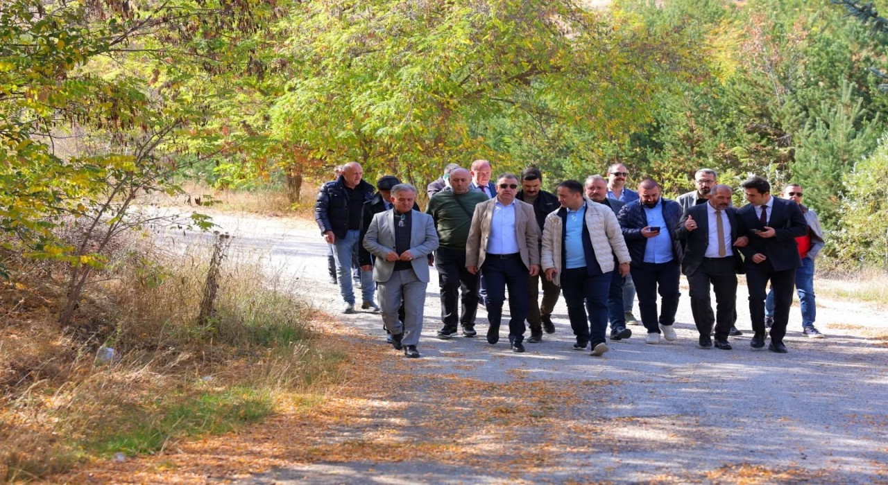 Aslandağının turizm potansiyeli yerinde incelendi