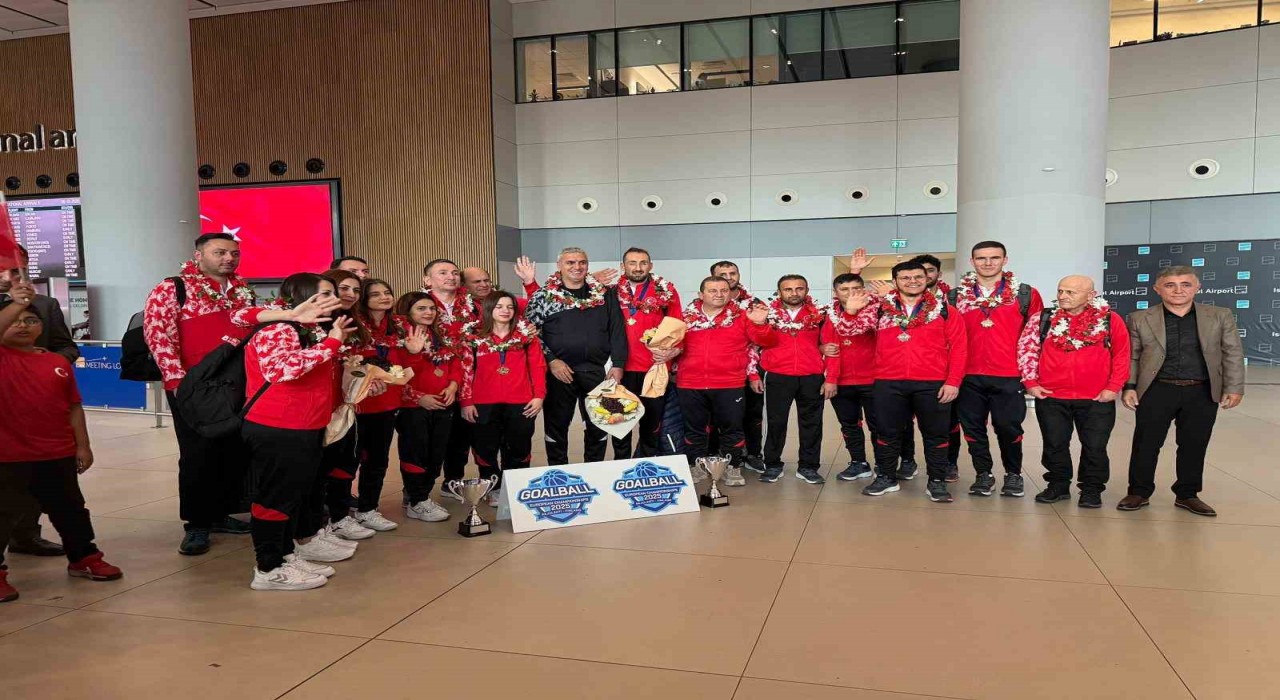 Avrupa şampiyonu kadın ve erkek Goalball Milli Takımı yurda döndü