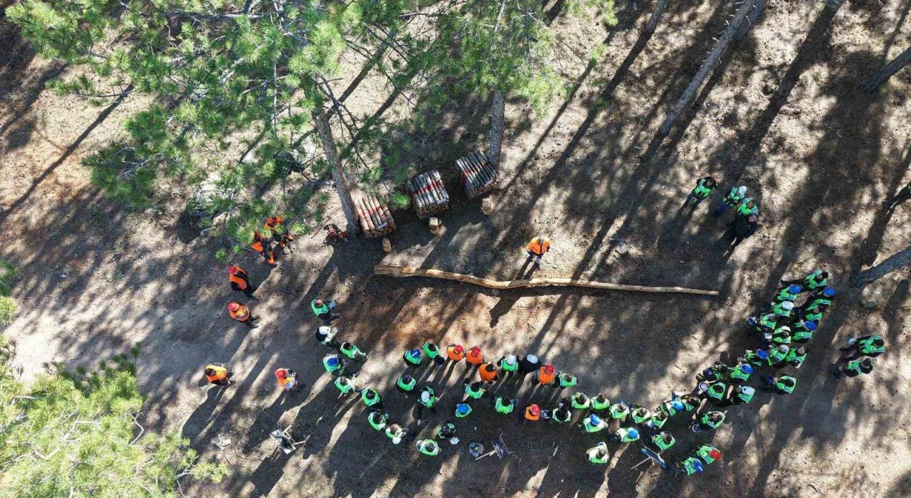 Aydında ormancılardan tatbikat