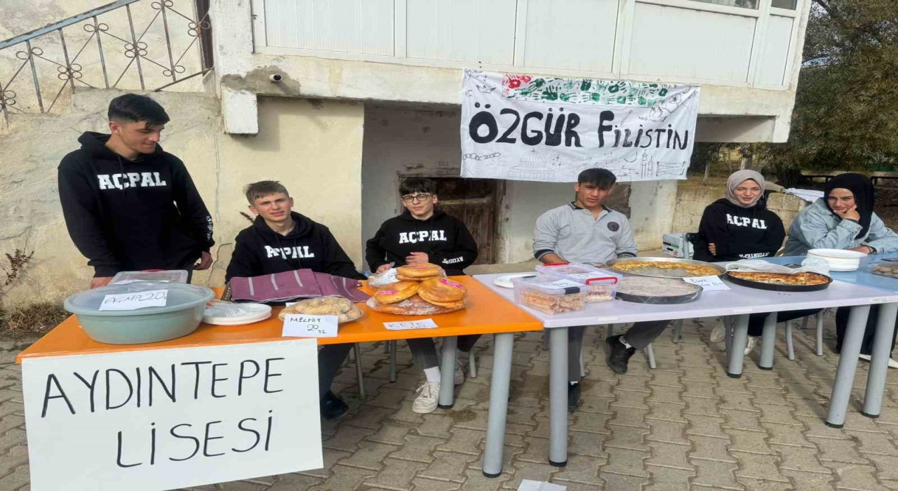 Aydıntepeli öğrencilerden Gazzeye yardım eli