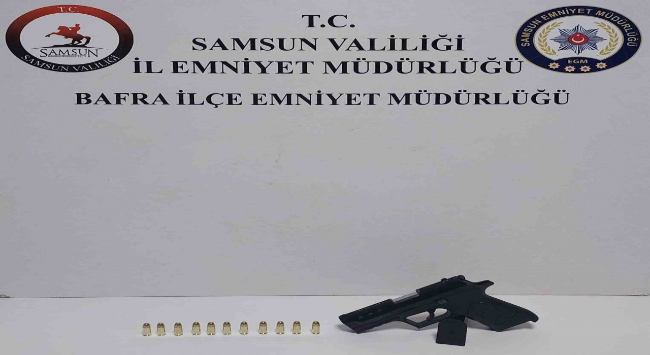 Bafrada düğünde havaya ateş açan şahsa gözaltı