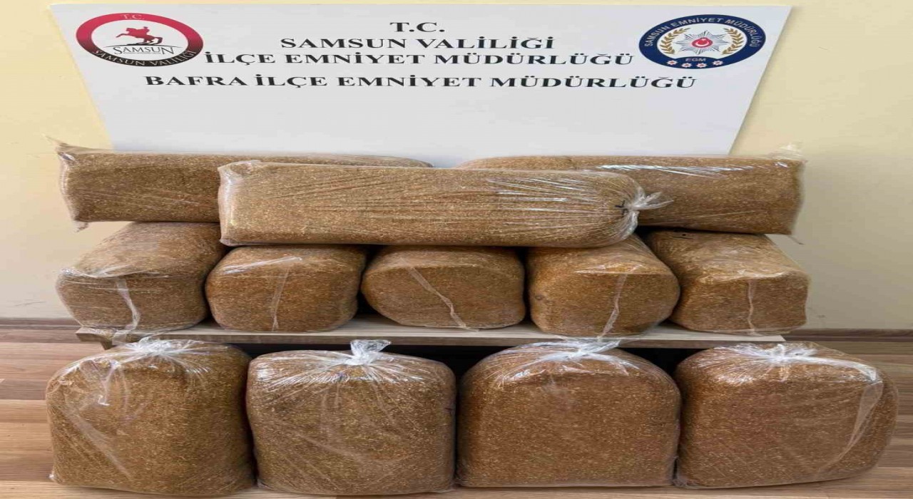 Bafrada kaçak tütün operasyonu: 60 kilo tütün ele geçirildi
