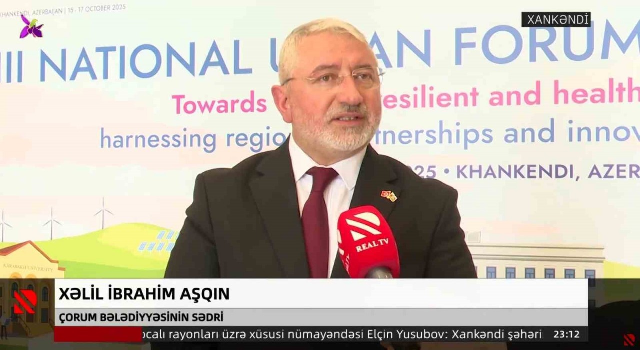 Başkan Aşgın, Azerbaycandaki 3. Ulusal Şehircilik Forumunda Çorumu temsil etti
