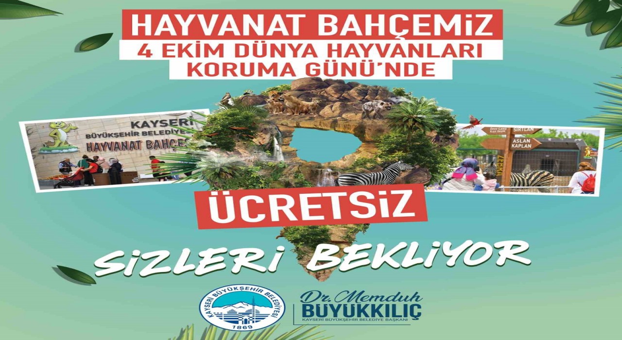 Başkan Büyükkılıçtan anlamlı jest: Hayvanat bahçesi ücretsiz
