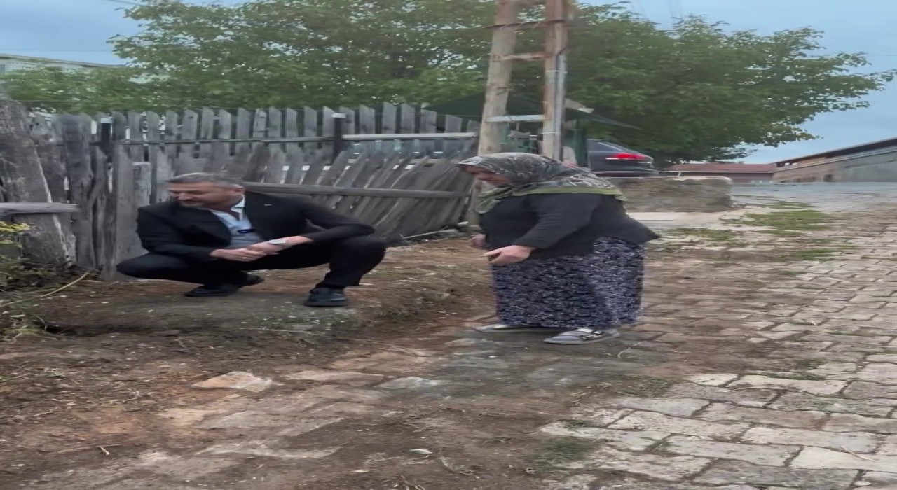 Başkan Civanın samimi tavırları sosyal medyada ilgi görüyor