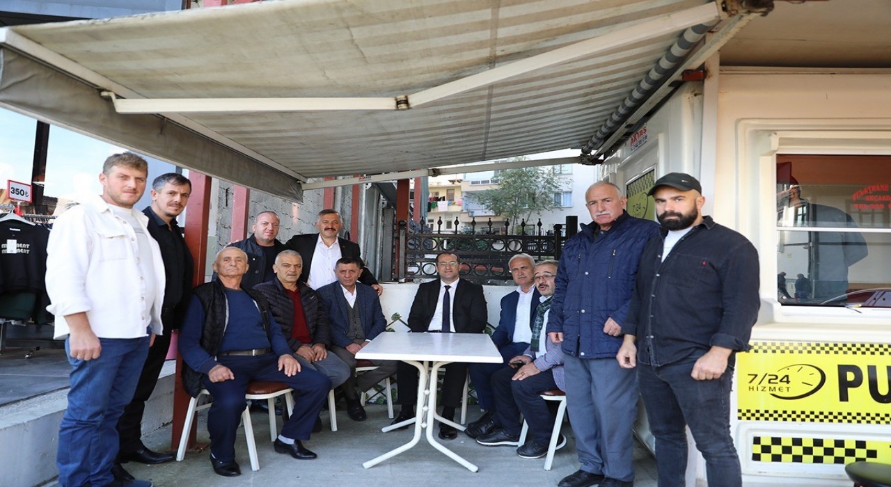 Başkan Ekimden taksici esnafını ziyaret