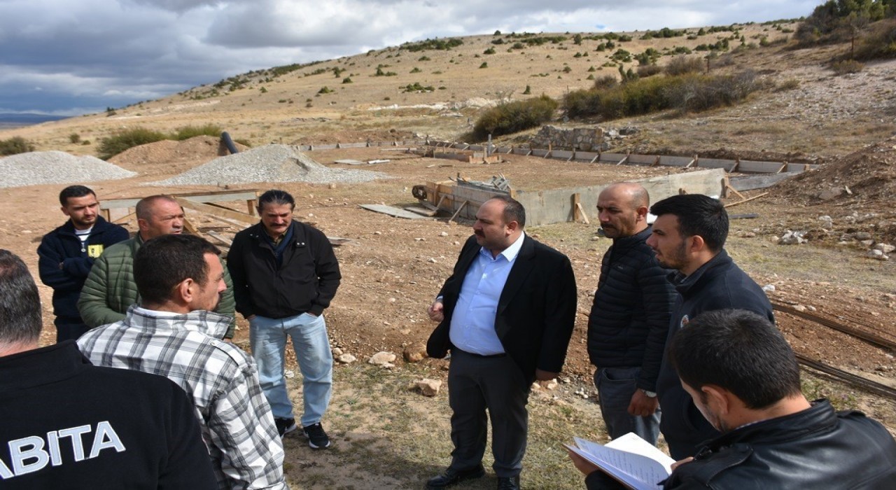 Başkan Hamamcı Oklubalında yapılan çalışmaları yerinde inceledi