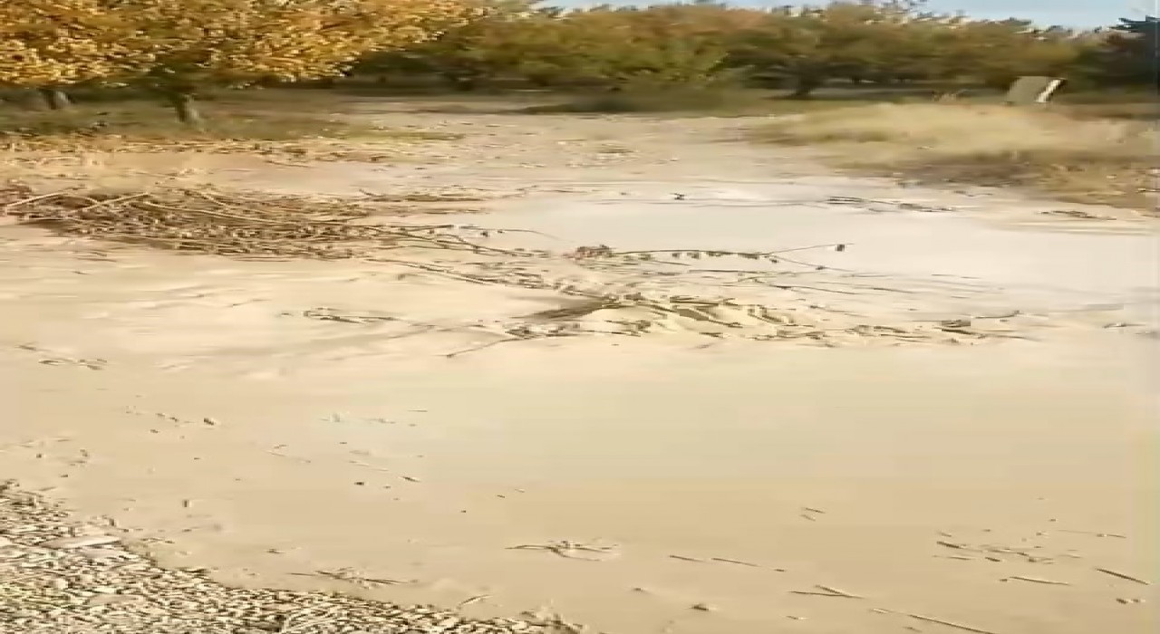 Baskilde dereler taştı