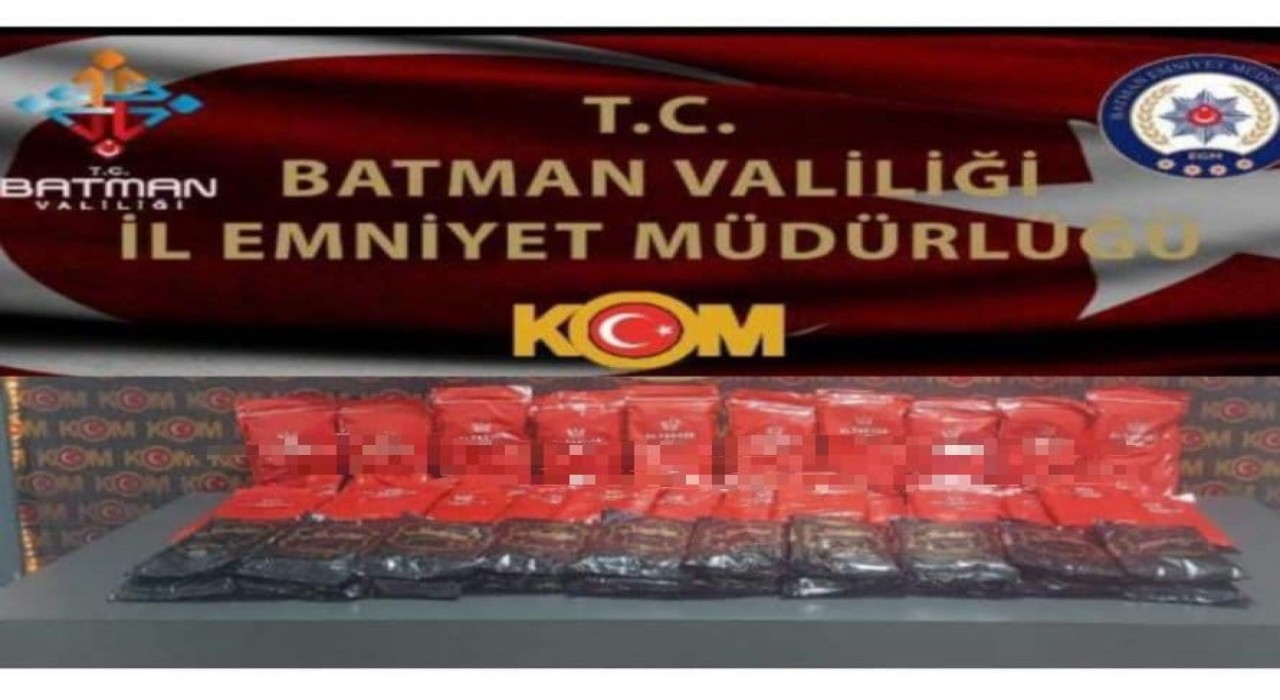 Batmanda 44 kilo kaçak nargile tütünü ele geçirildi