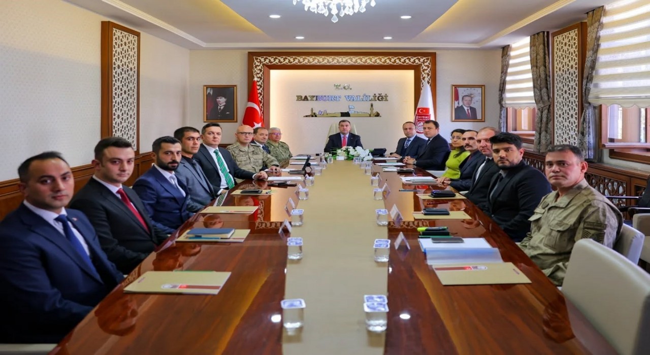 Bayburtta Genişletilmiş İl Güvenlik ve Asayiş Koordinasyon Toplantısı yapıldı