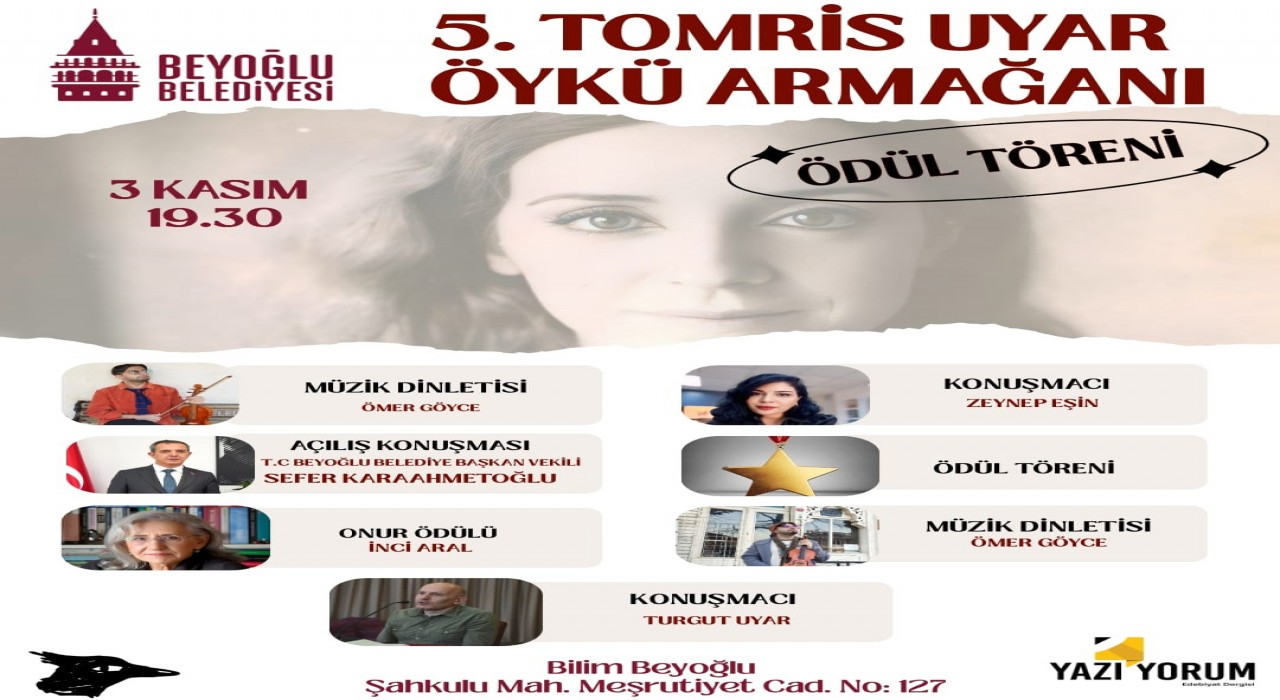 Beyoğlunda Tomris Uyar öykü günleri başlıyor