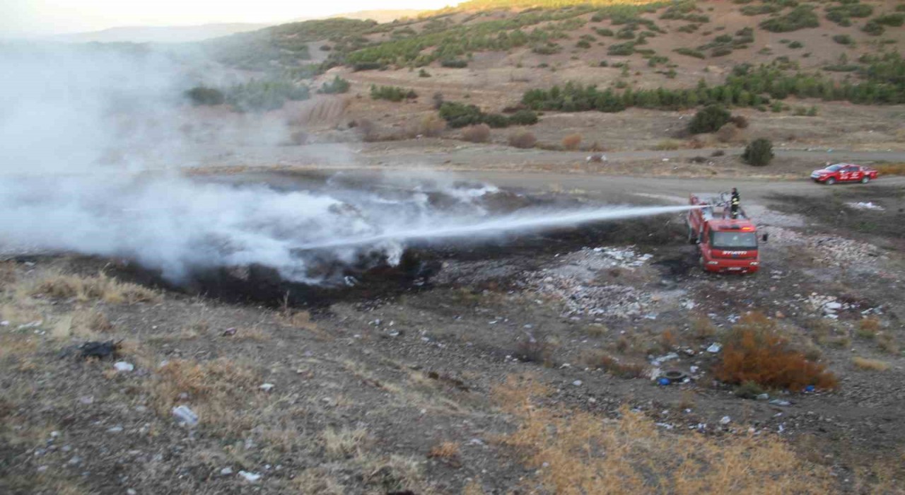 Beyşehirde ormanlık alan içerisinde çıkan yangın paniğe neden oldu