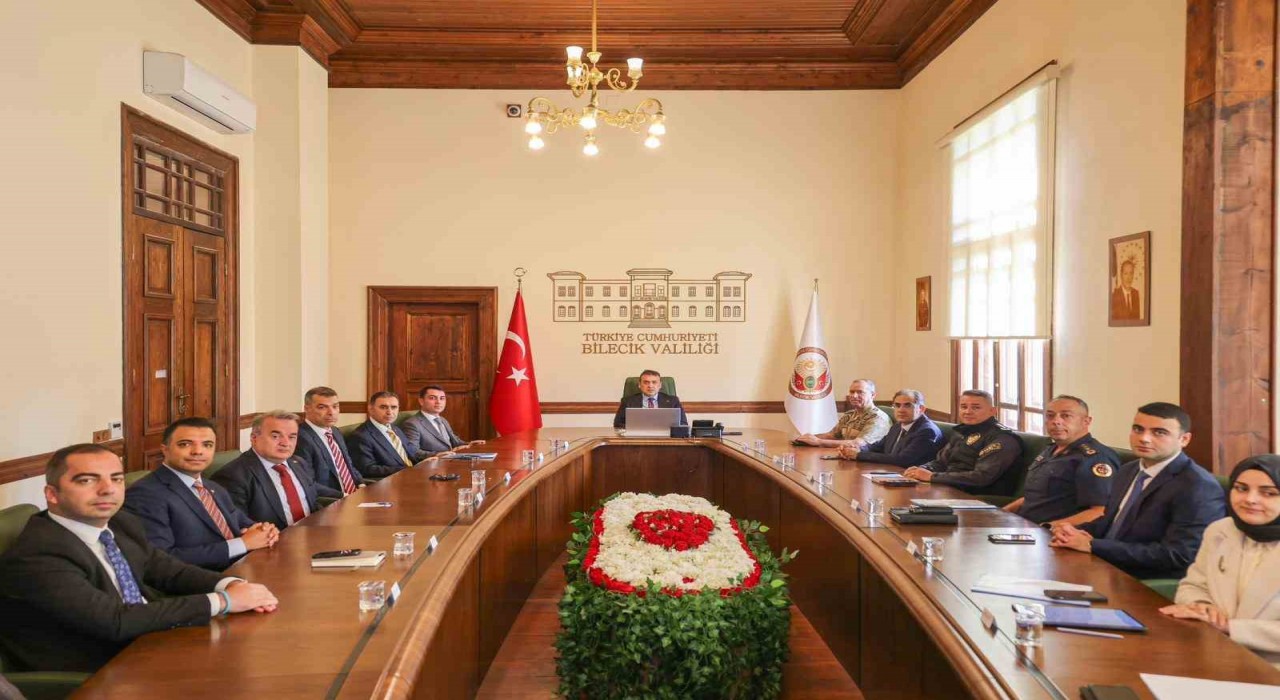 Bilecikte İl Asayiş ve Güvenlik toplantısı yapıldı