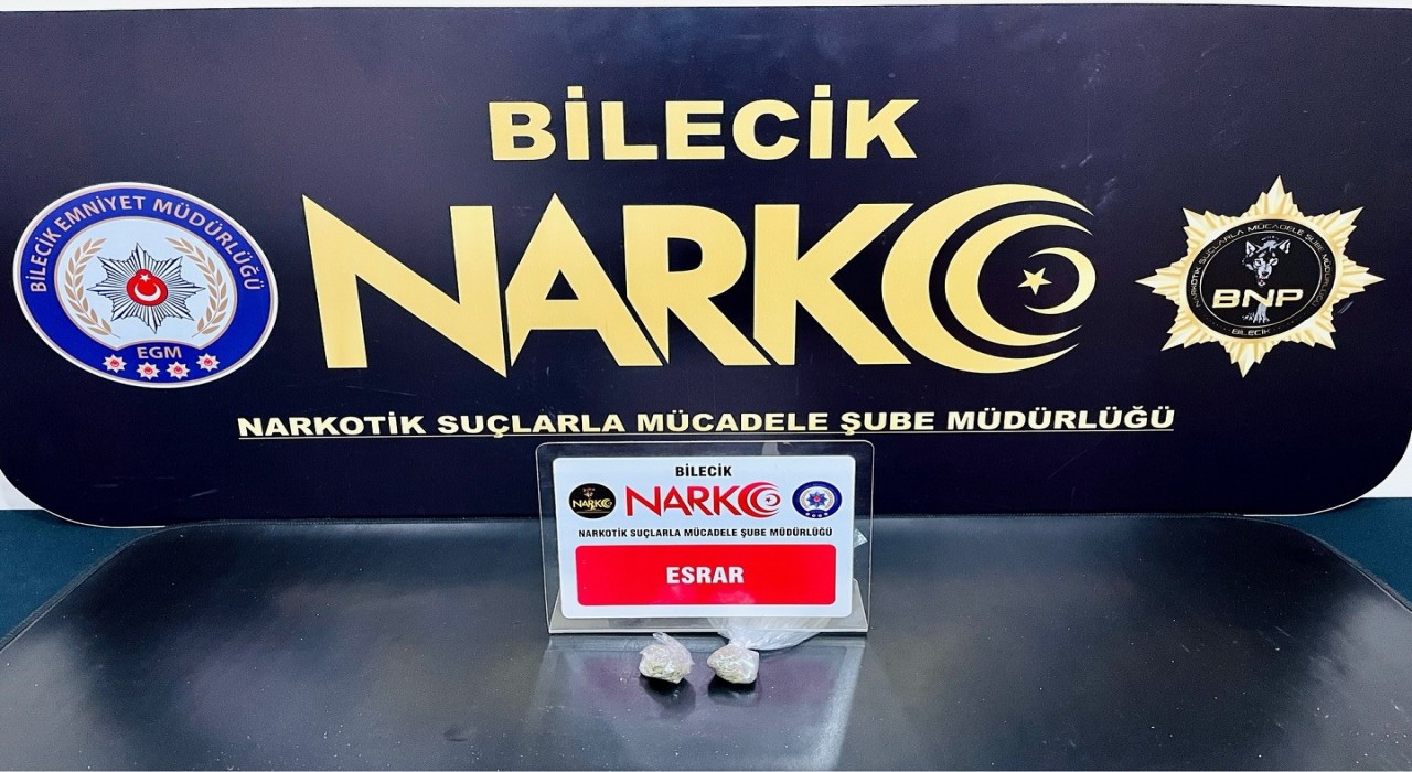 Bilecikte uyuşturucu operasyonu: 1 gözaltı