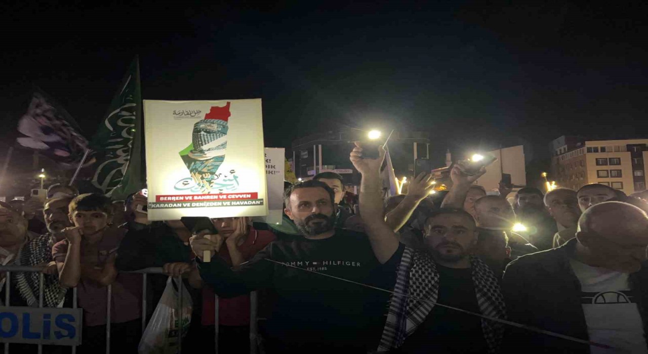 Bingölde Filistine destek yürüyüşü