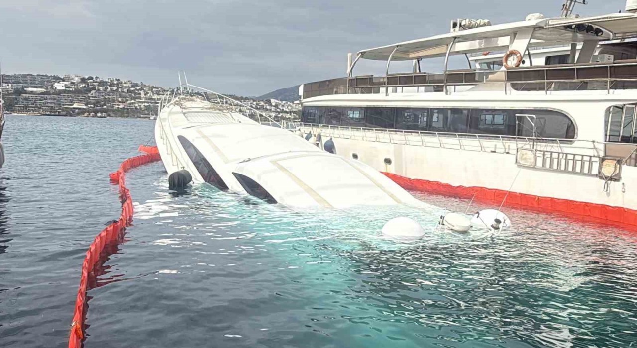 Bodrumda 40 milyon TLlik yat sulara gömüldü
