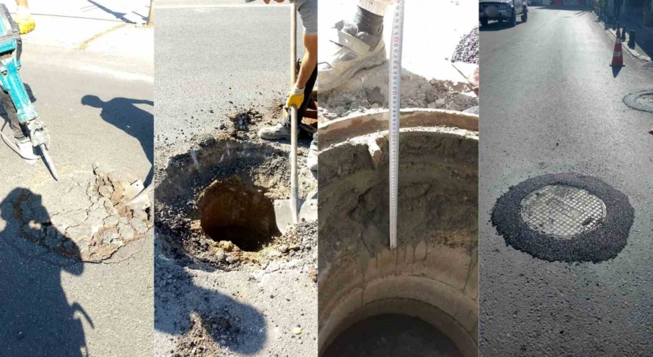 Bodrumda yol altında kalan bacalar yükseltiliyor