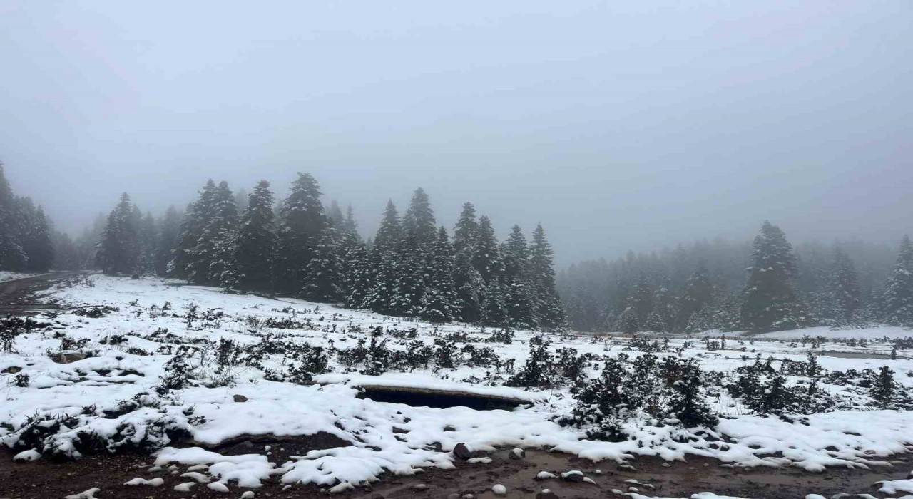 Bolunun yüksekleri beyaz örtüyle kaplandı