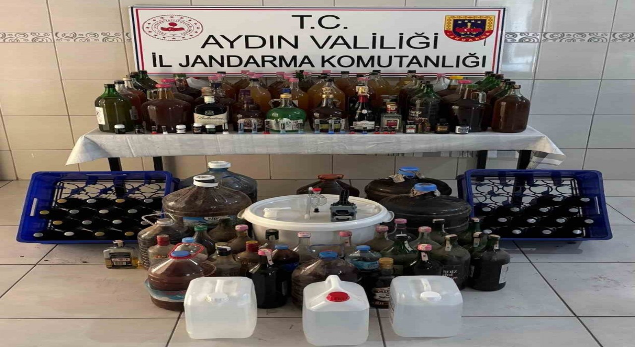 Bozdoğanda kaçak alkol operasyonu