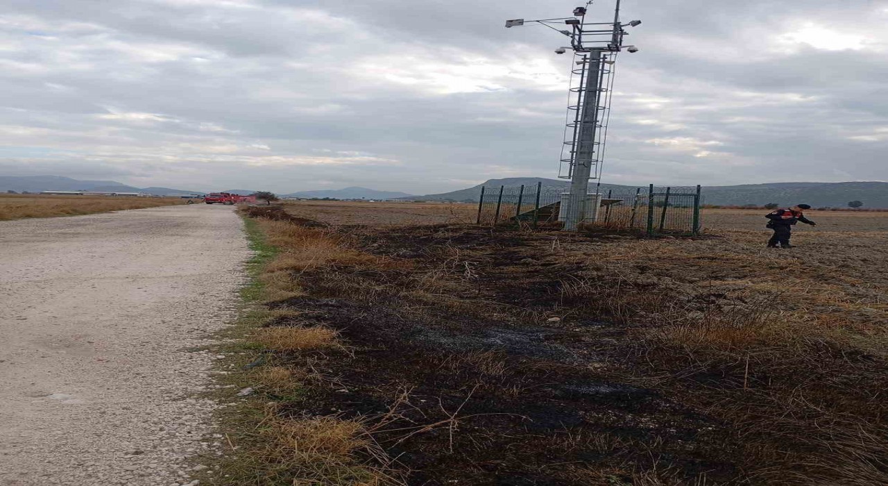 Burdurda arazi yangını