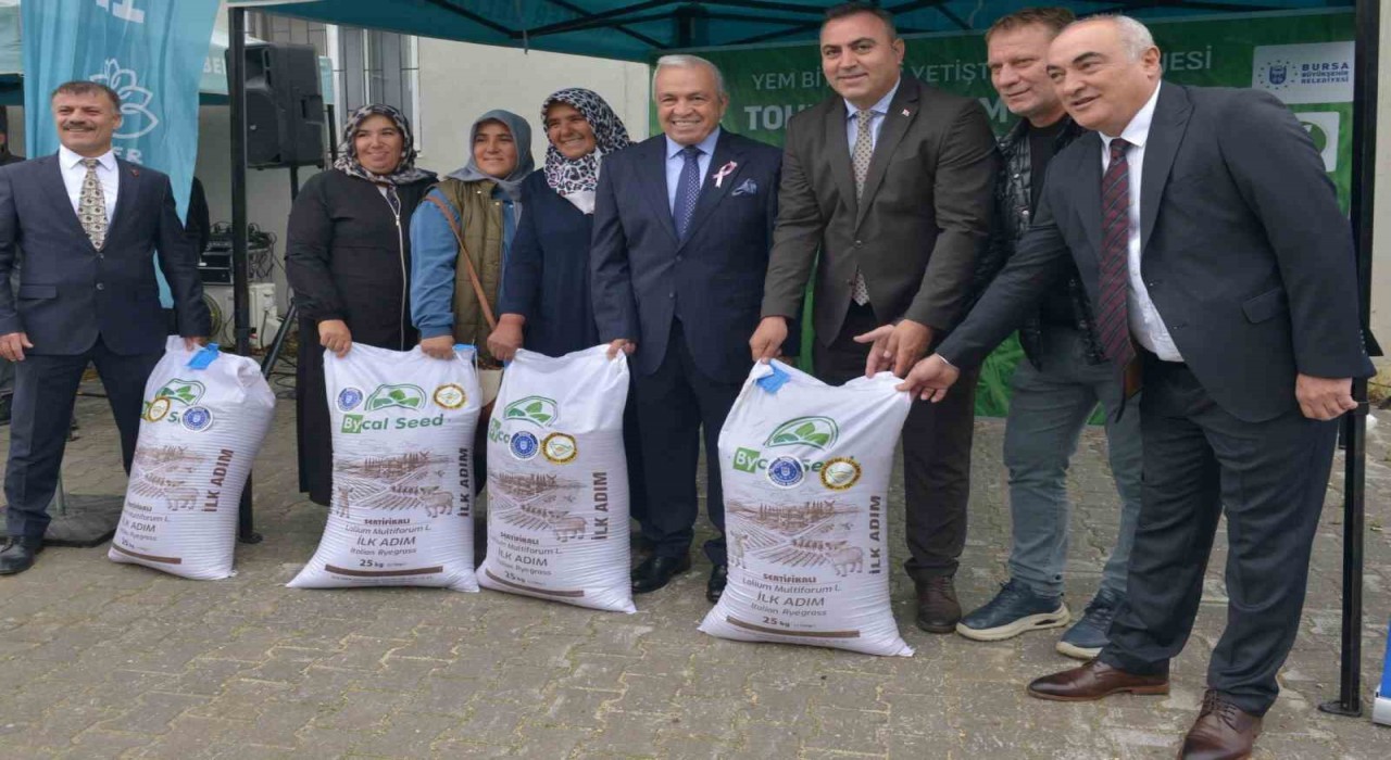 Bursada çiftçilere tohum desteği