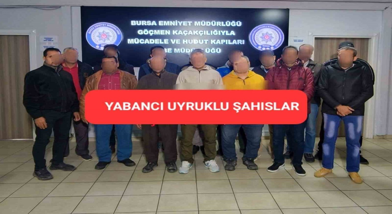 Bursada kaçak göçmen operasyonu: 33 kişi yakalandı