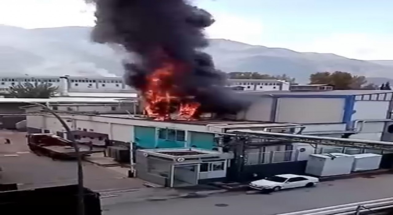 Bursada korkutan fabrika yangını