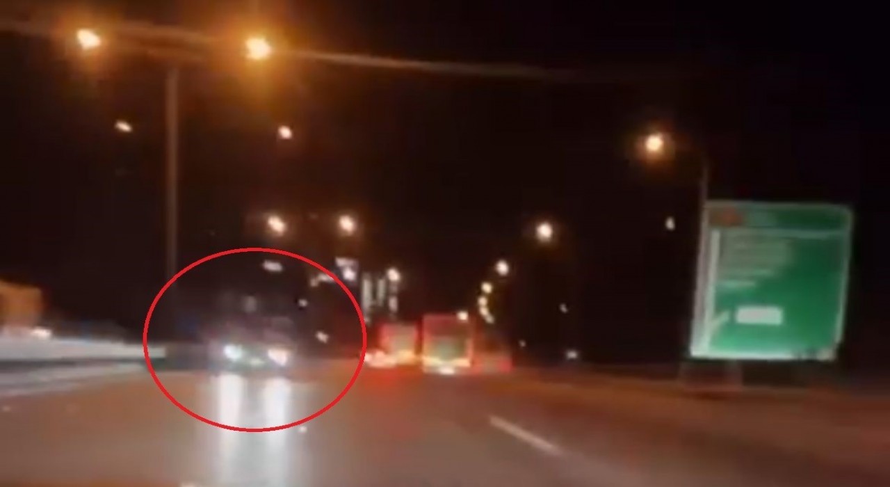 Bursada otobanda ölüme böyle sürdü...Saniyelerle can pazarı kamerada