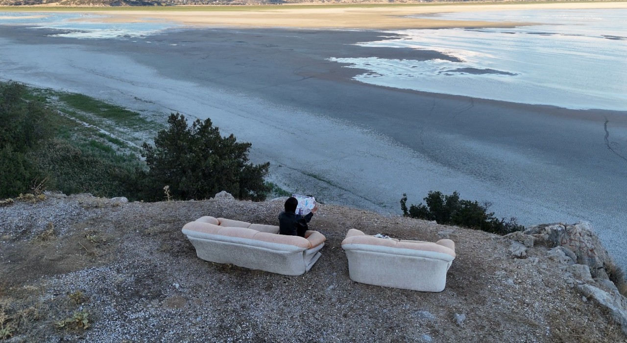 Buzul çağından bu yana Eğirdir Gölü ilk kez ikiye bölündü