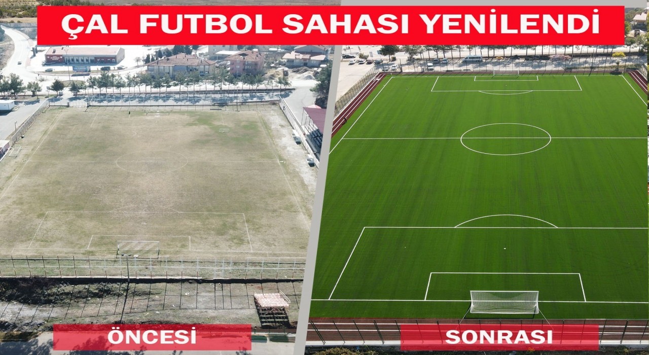 Çala modern futbol sahası kazandırıldı