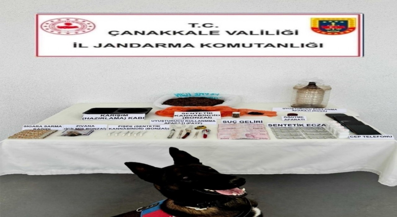 Çanakkalede uyuşturucu operasyonuna 3 tutuklama