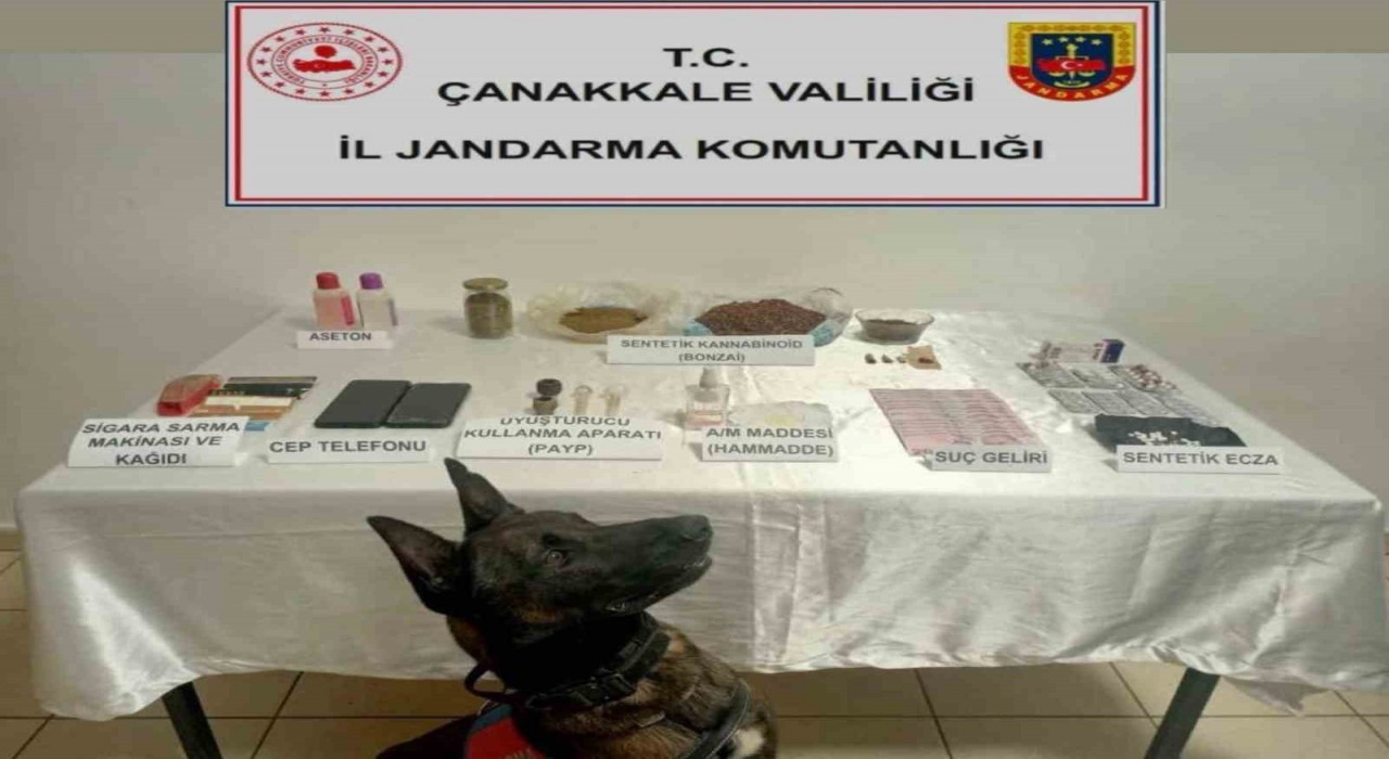 Çanakkalede uyuşturucu operasyonuna 5 tutuklama
