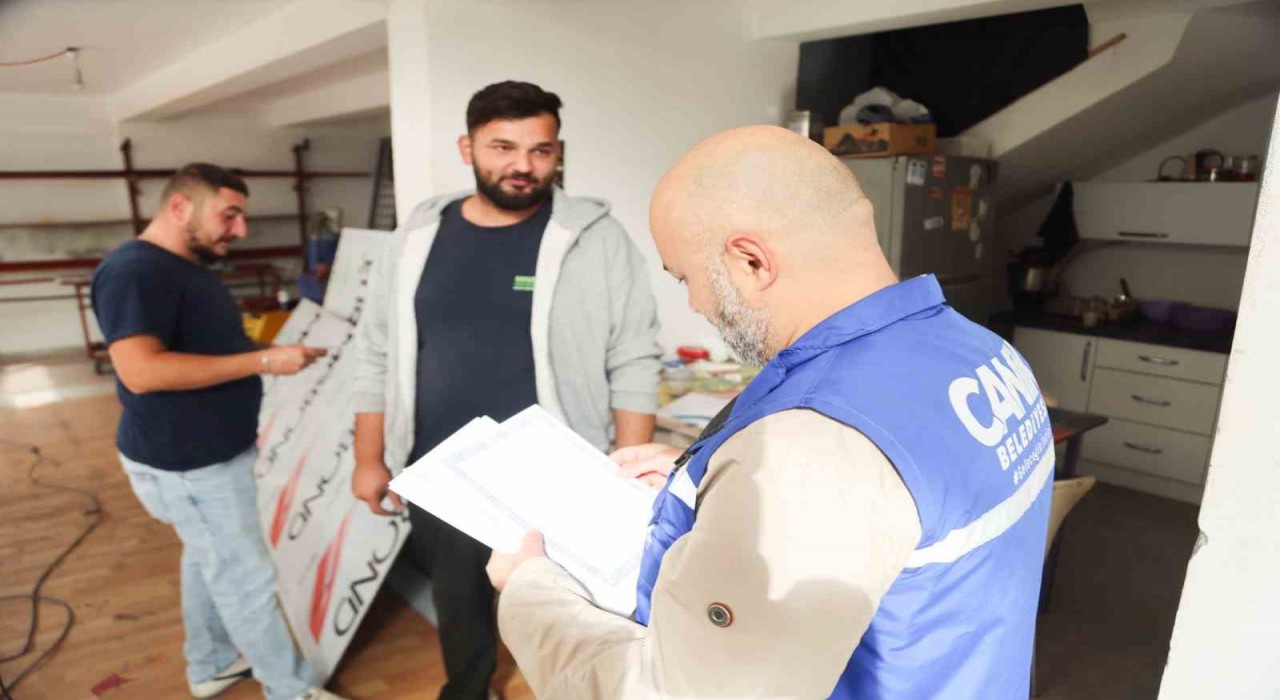 Canikte işletmelere ruhsat denetimi