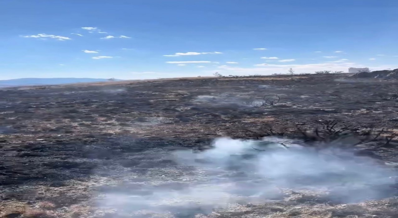 Çankırıda çıkan arazi yangını söndürüldü