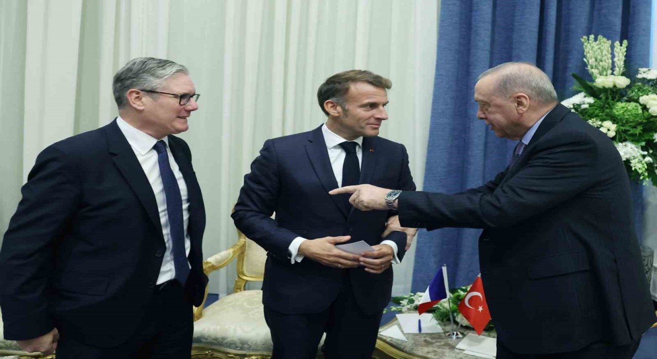 Cumhurbaşkanı Erdoğan, Fransa Cumhurbaşkanı Macron ile görüştü