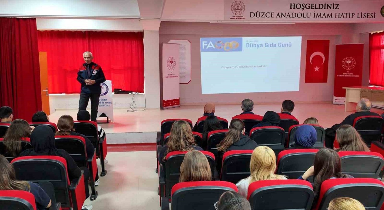 Dünya Gıda Gününde öğrencilere daha iyi gıda, daha iyi gelecek eğitimi