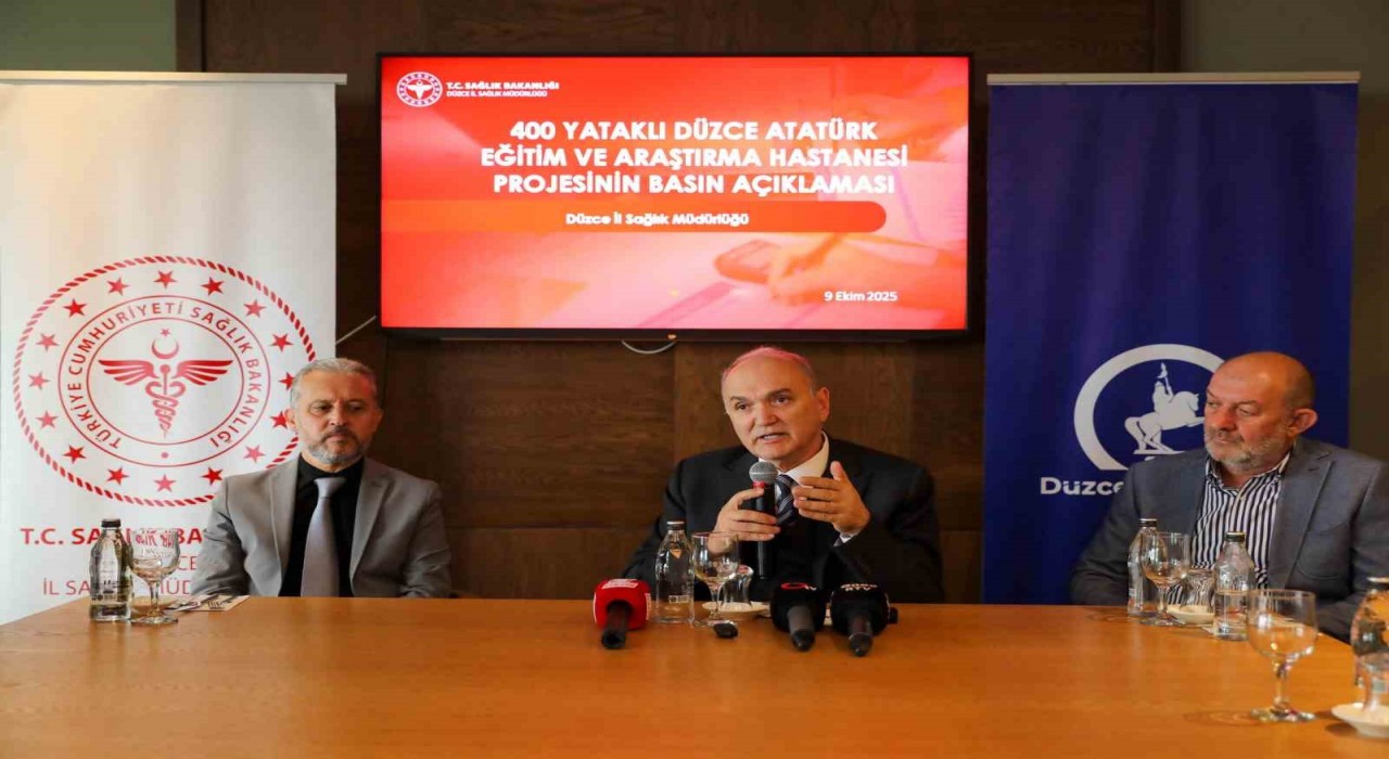 Düzcede 400 yataklı hastane 360 günde inşa edilecek