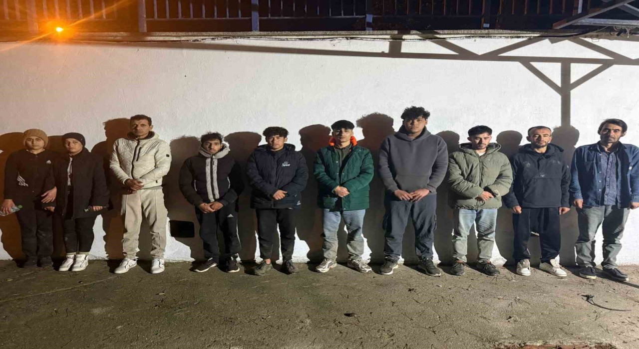 Edirnede 17 düzensiz göçmen yakalandı