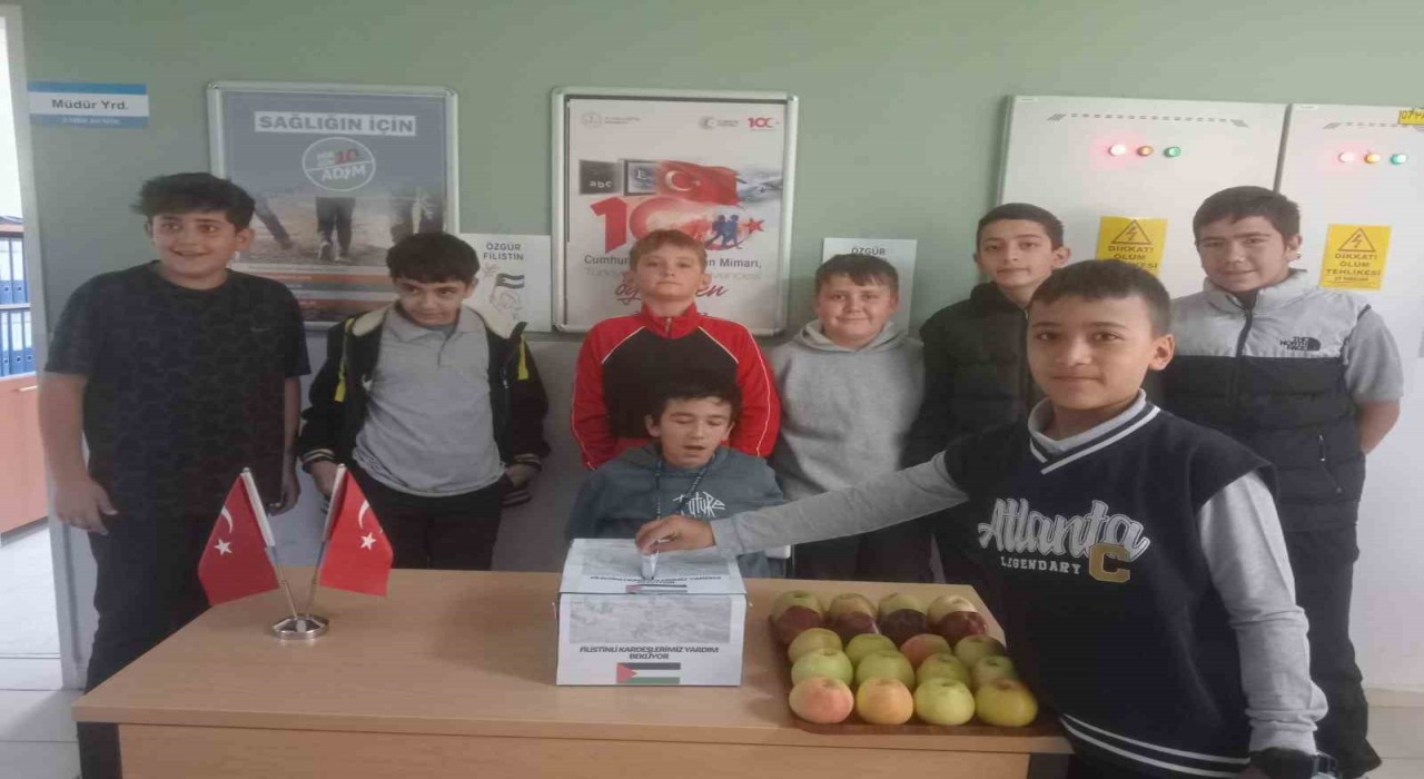 Eğirdirli öğrencilerden Filistine anlamlı destek: 238 bin 85 TL yardım toplandı
