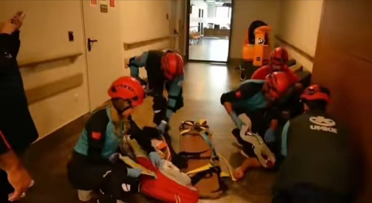 Elazığda deprem tatbikatı