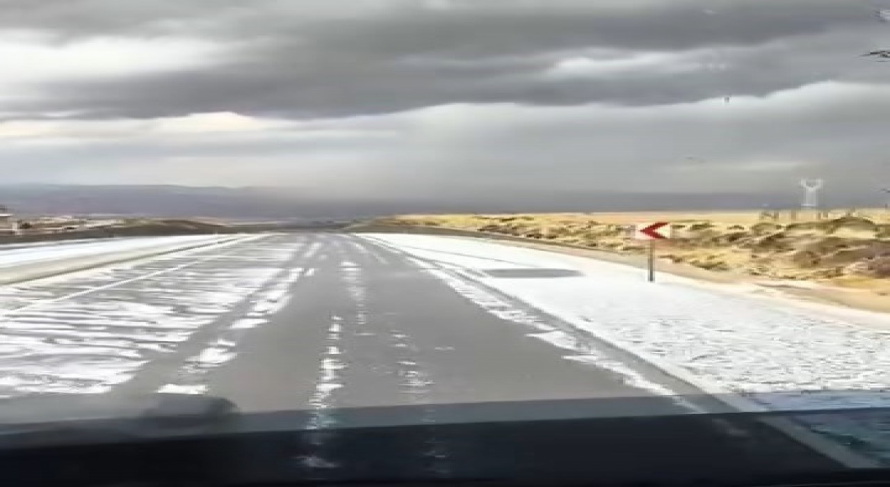 Elazığda dolu yağışı