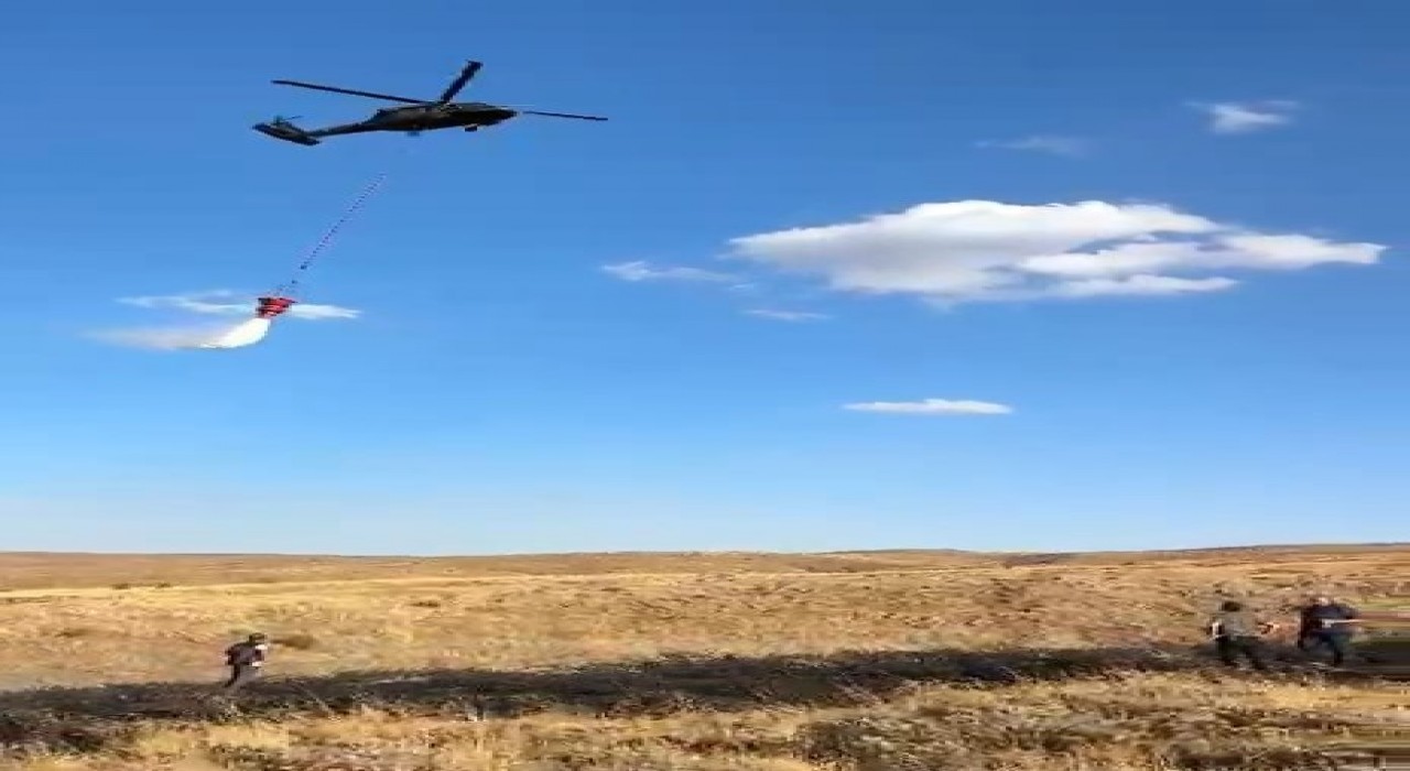 Elazığdaki kırsal alan yangını söndürüldü