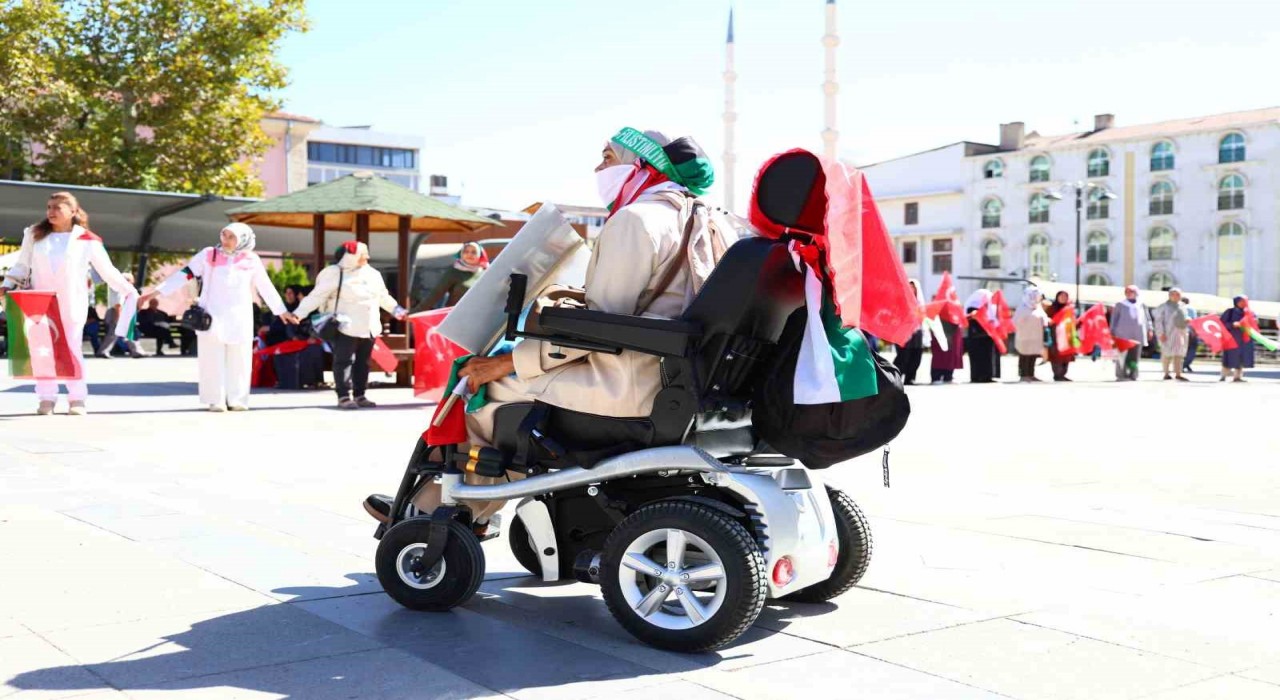 Elazığlı kadınlardan Gazze için sessiz çığlık