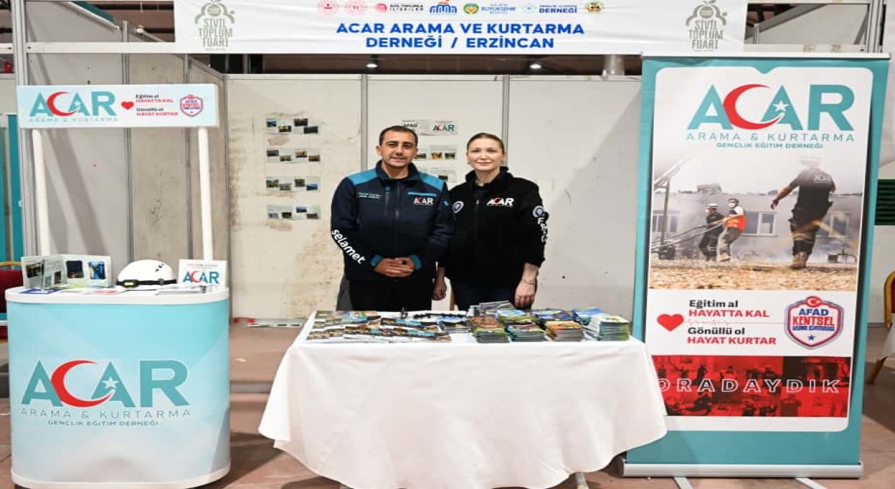 Erzincandan ACAR Arama Kurtarma Gençlik ve Eğitim Derneği katıldı