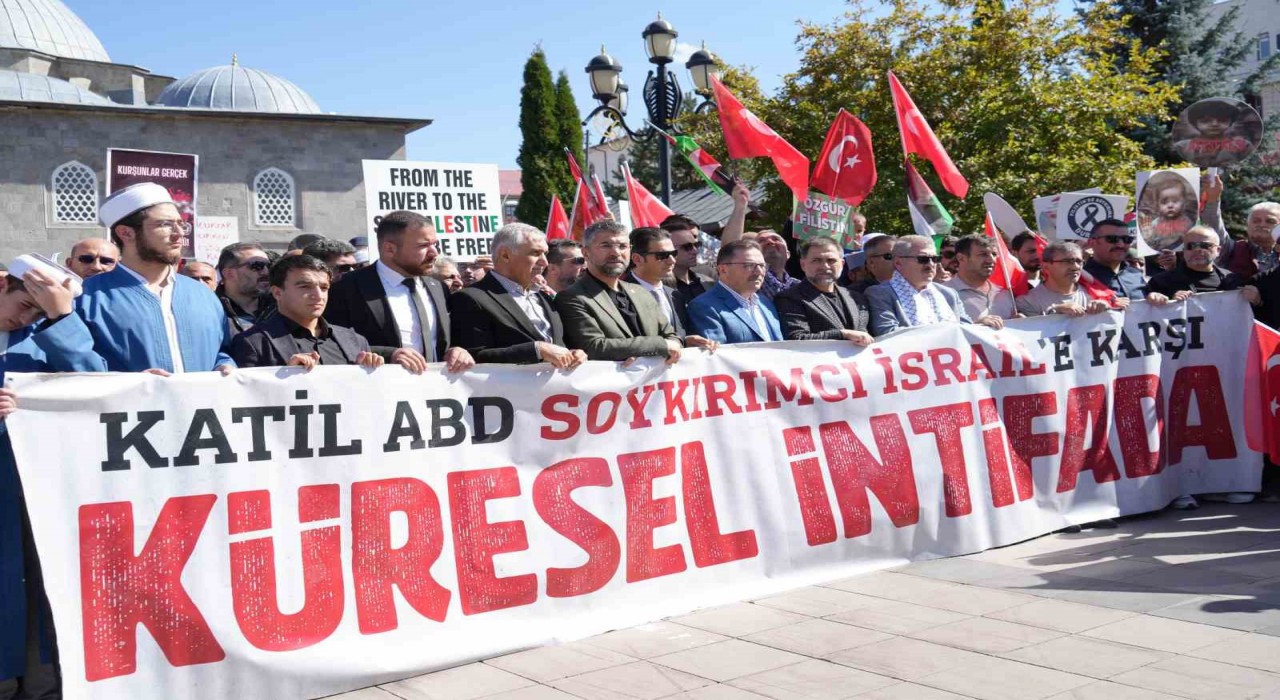 Erzurumdan Gazzeye destek