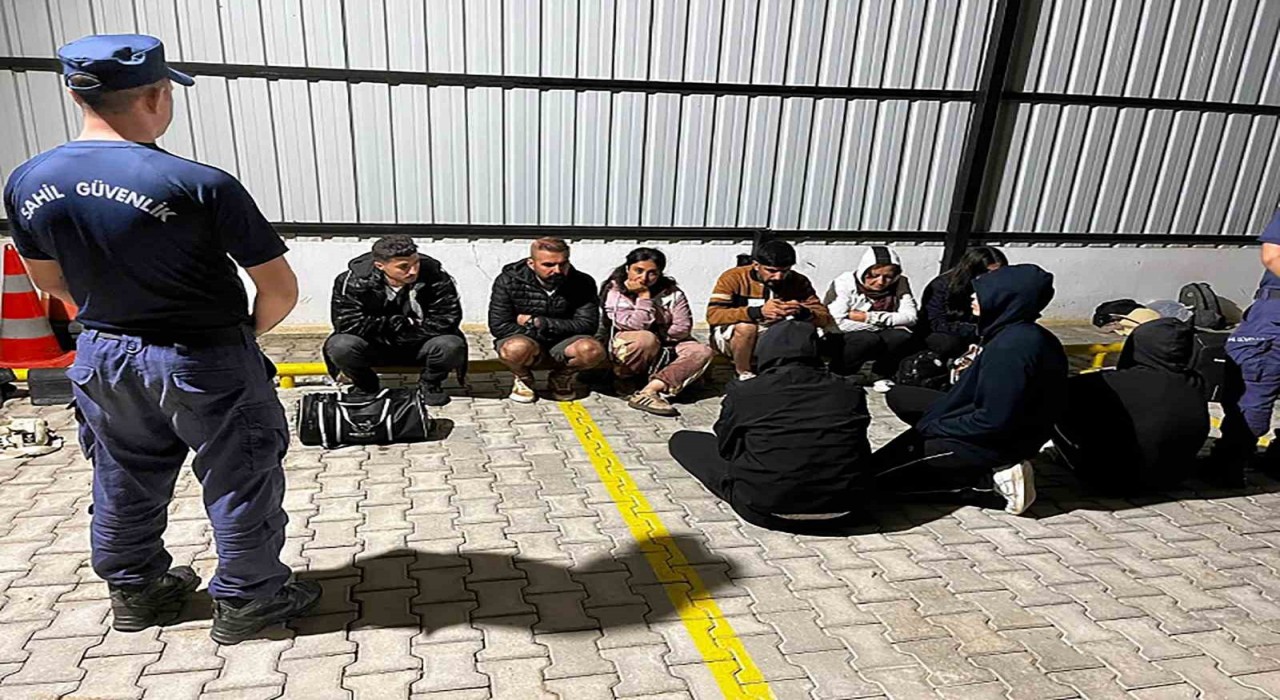 Fethiyede 3ü çocuk 20 düzensiz göçmen yakalandı