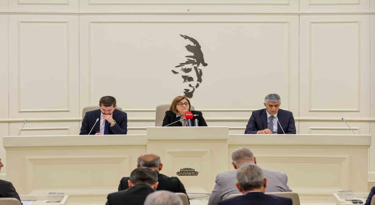 Gaziantep Büyükşehir Belediyesi Ekim Ayı Meclisi toplandı
