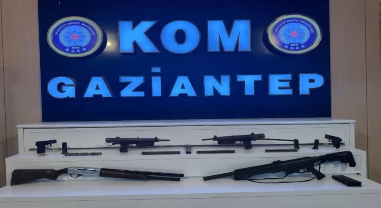 Gaziantepte bağ evine kaçak silah operasyonu: 6 silah ele geçirildi