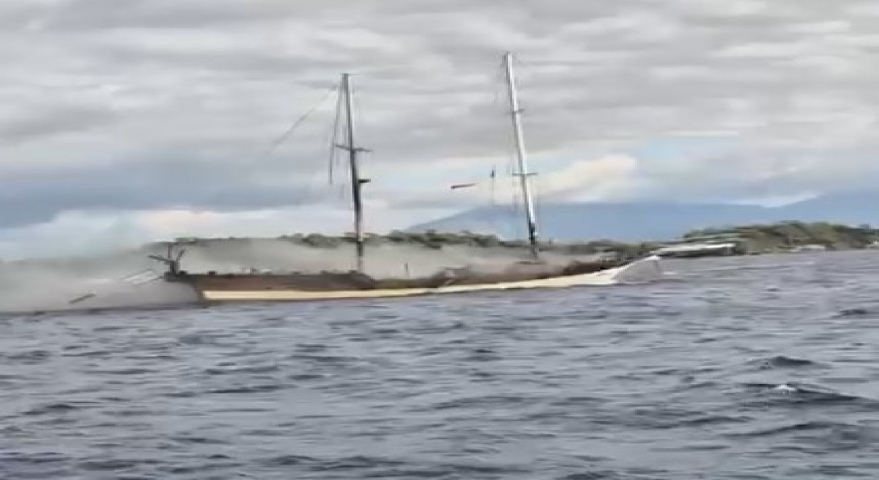 Gulet tekne küle döndü